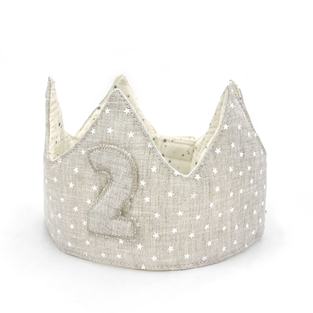 BIRTHDAY CROWN WHITE MINISTARS