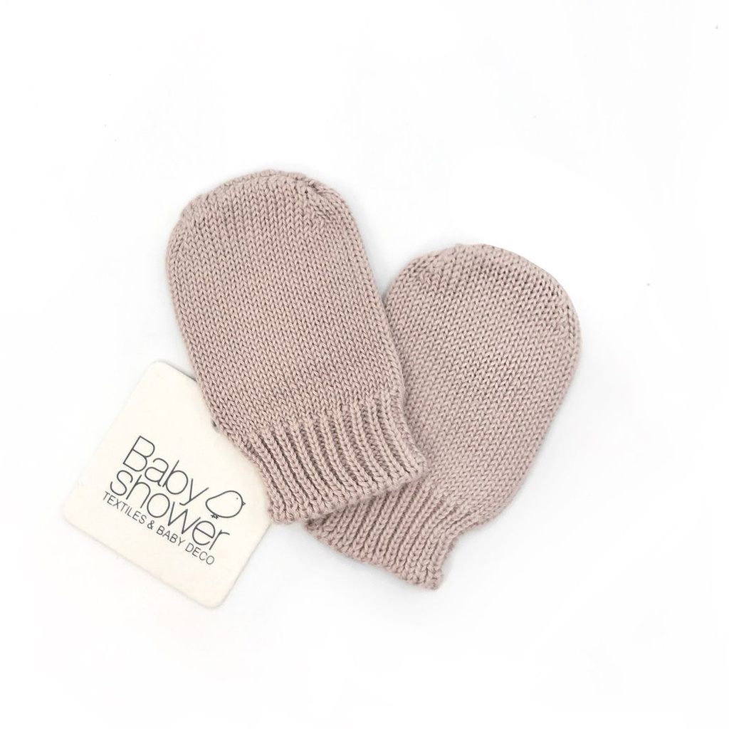 BABY MITTENS TRICOT NUDE