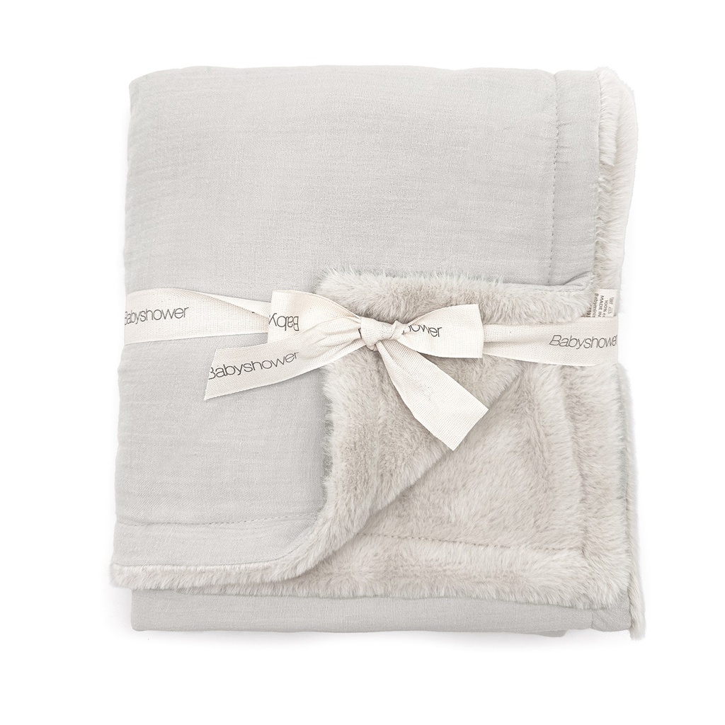 LARGE FLEECE BLANKET CLOUD POWDER
