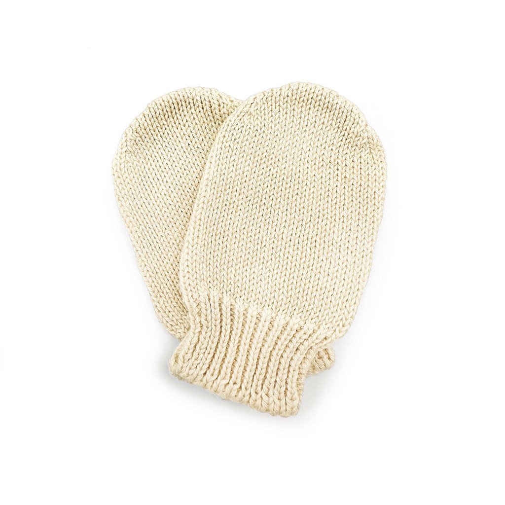 MANOPLAS TRICOT BEIGE