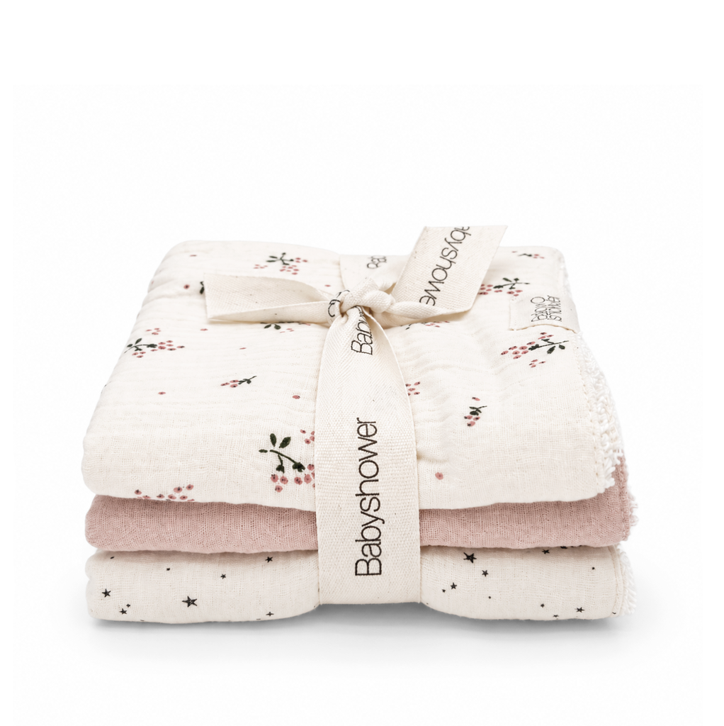 SET 3 MINI-SERVIETTES ROSEBERRY