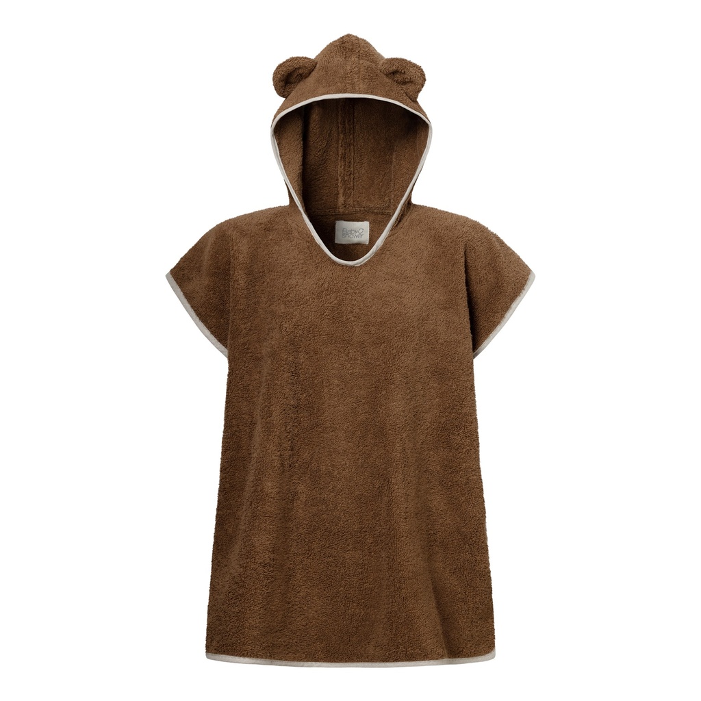 PONCHO BAÑO TEDDY TERRY TOFFEE