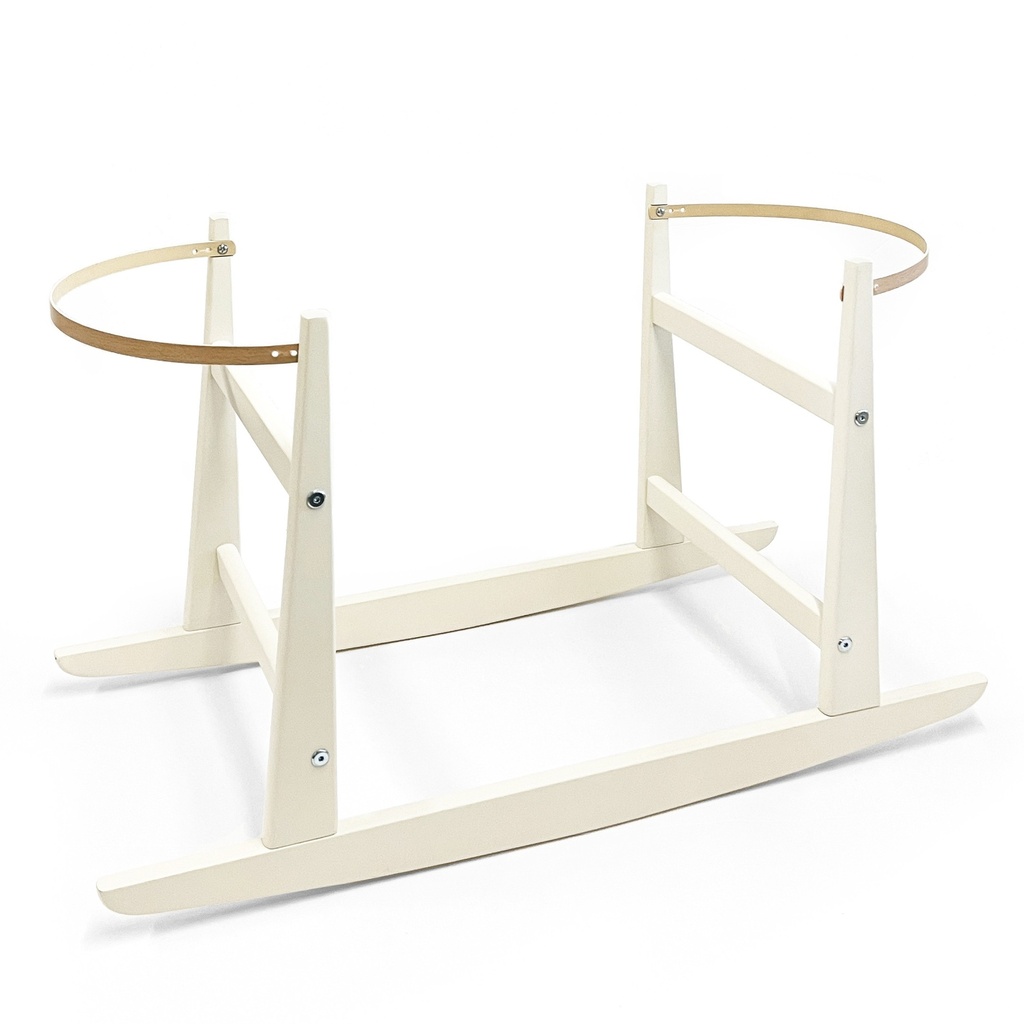 LARGE BASCKET STAND ROCKING IVORY