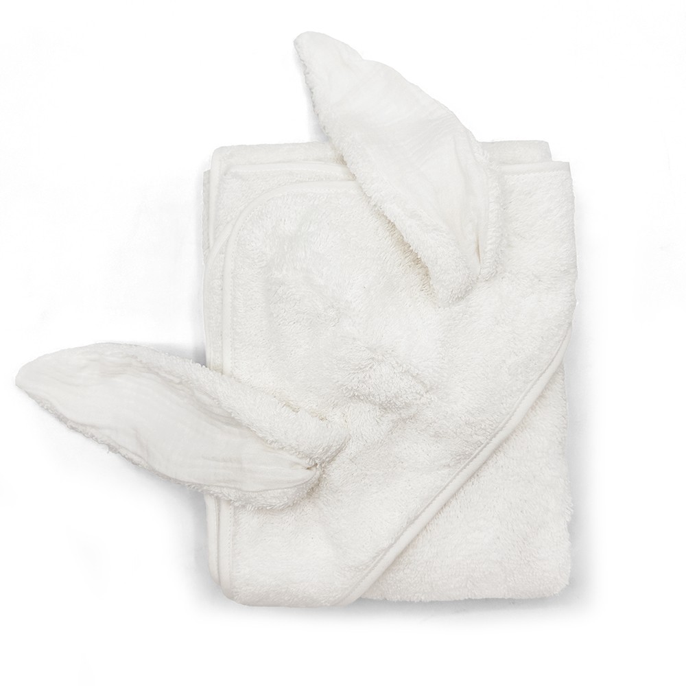 BUNNY BATH CAPE OLD WHITE