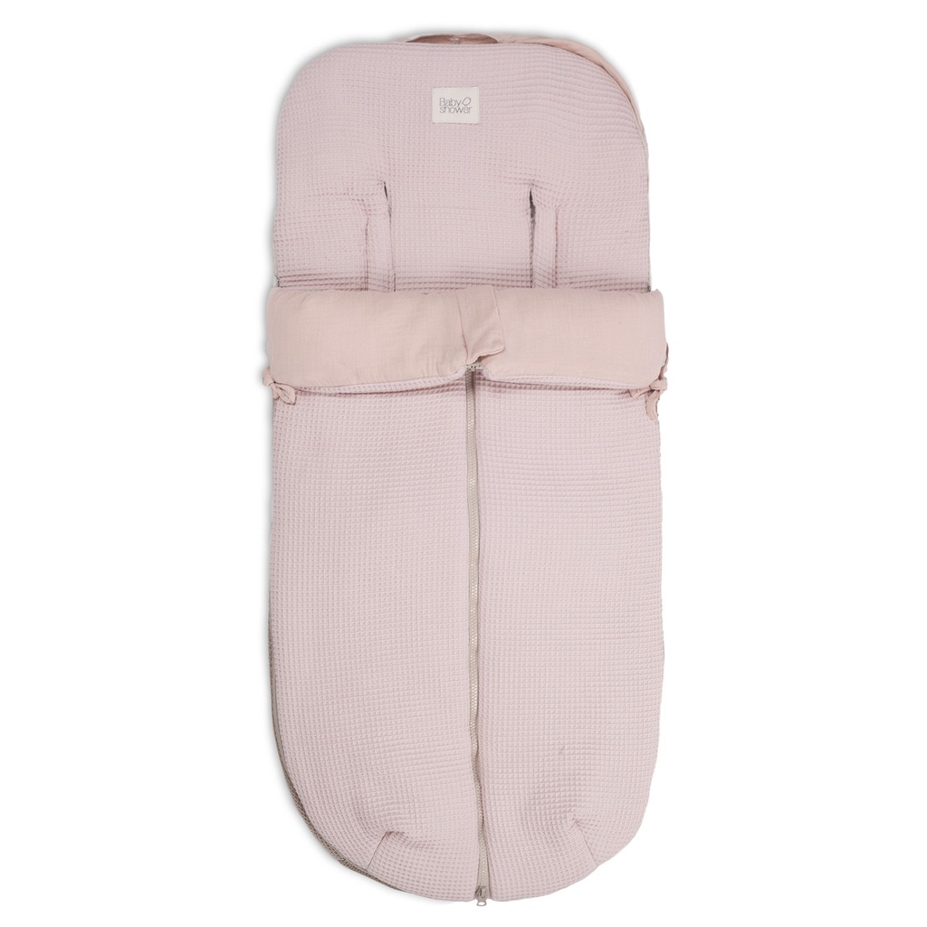 STROLLER FOOTMUFF WAFFLE ROSE