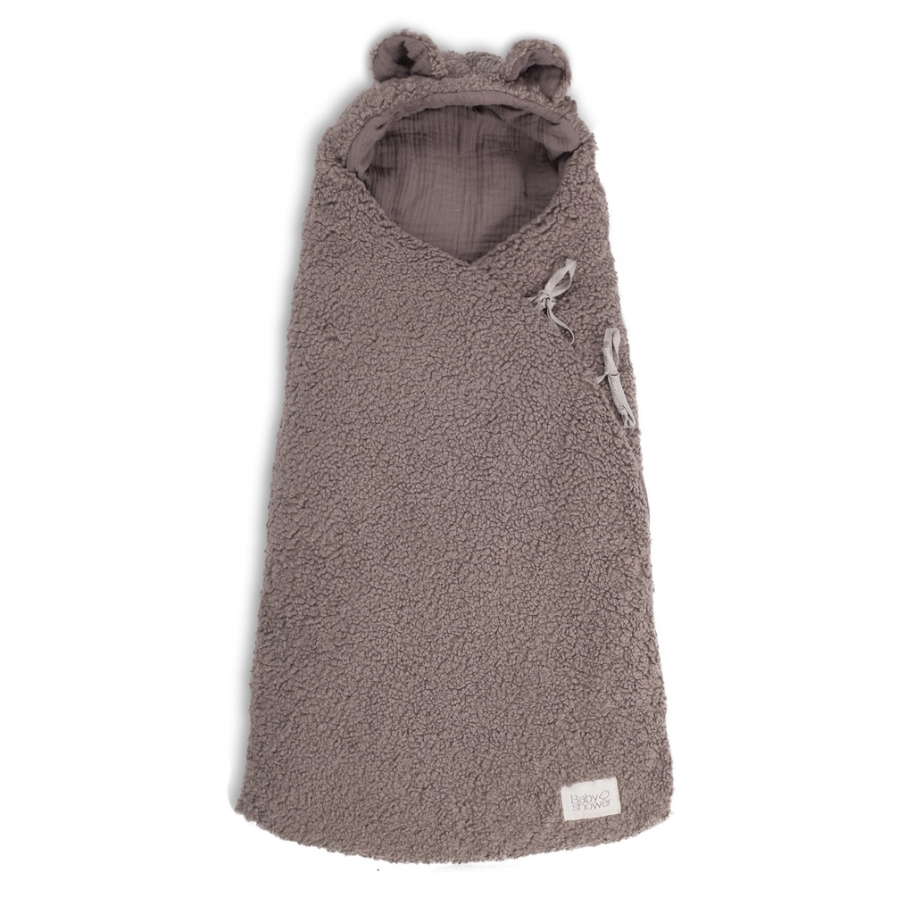 SACO CAPAZO SOFT TEDDY BROWN DOODLE