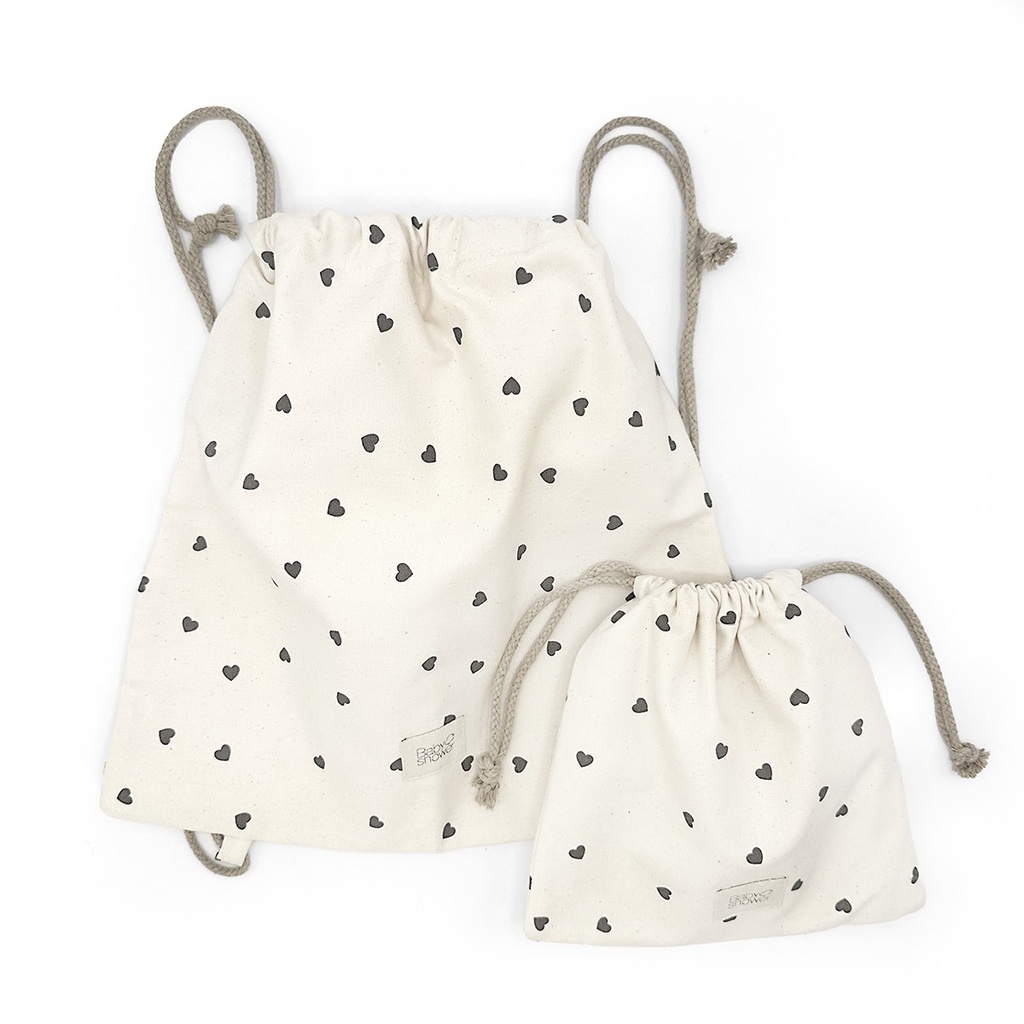 SET 2 PETITS SACS SNACK ROCK & LOVE