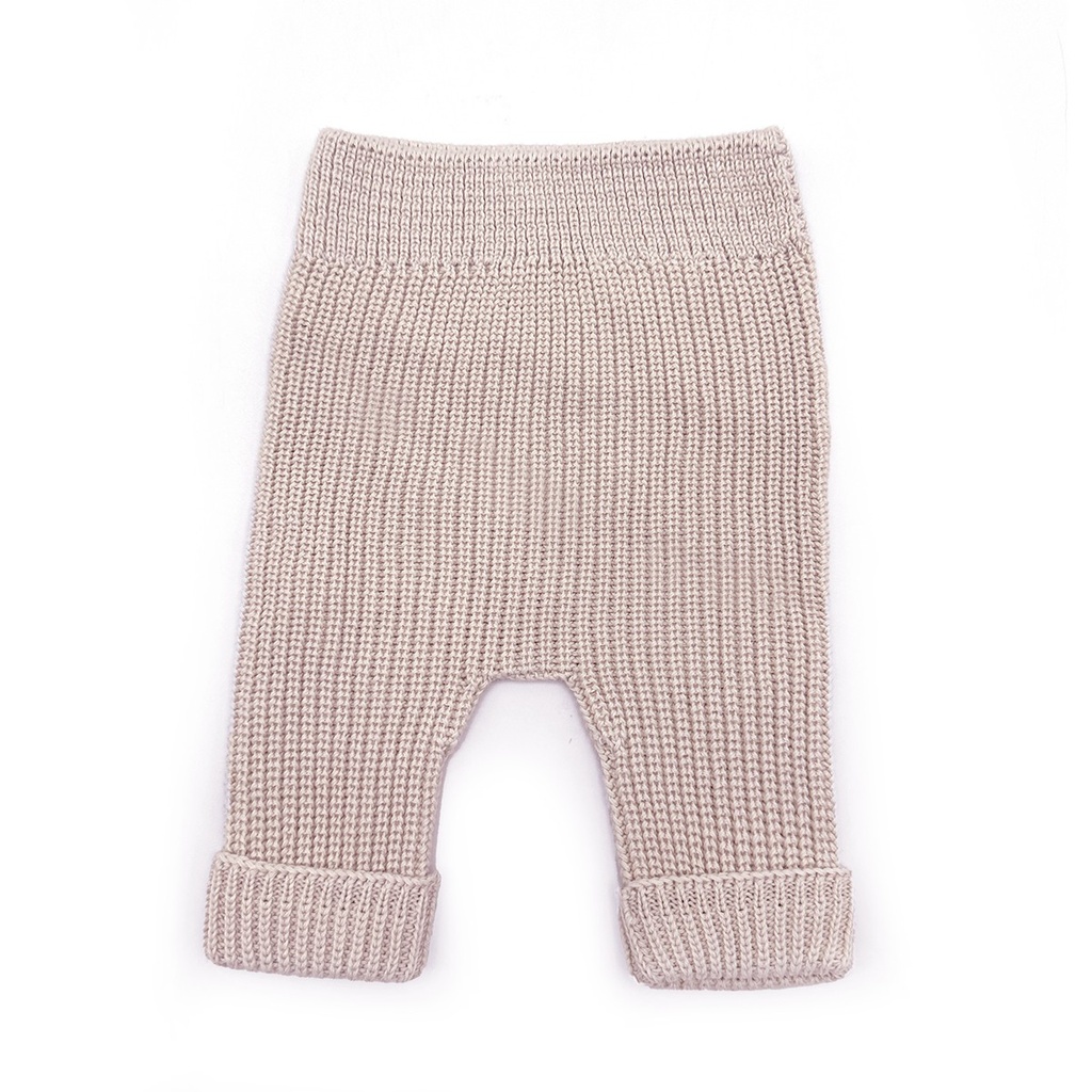 PANTALON BEBE CANALÉ NUDE T1