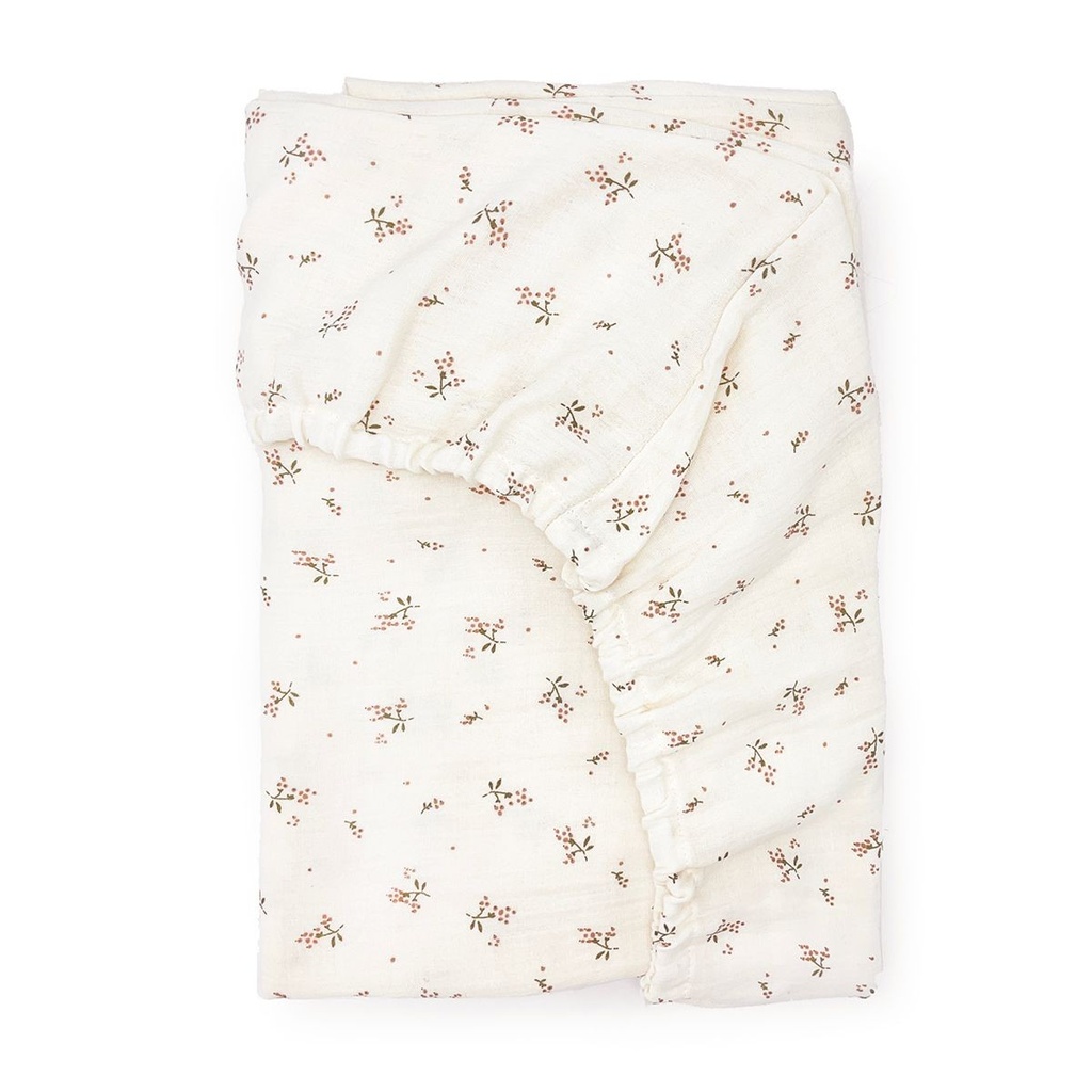 CRIB FITTED SHEET 70 CM ROSEBERRY