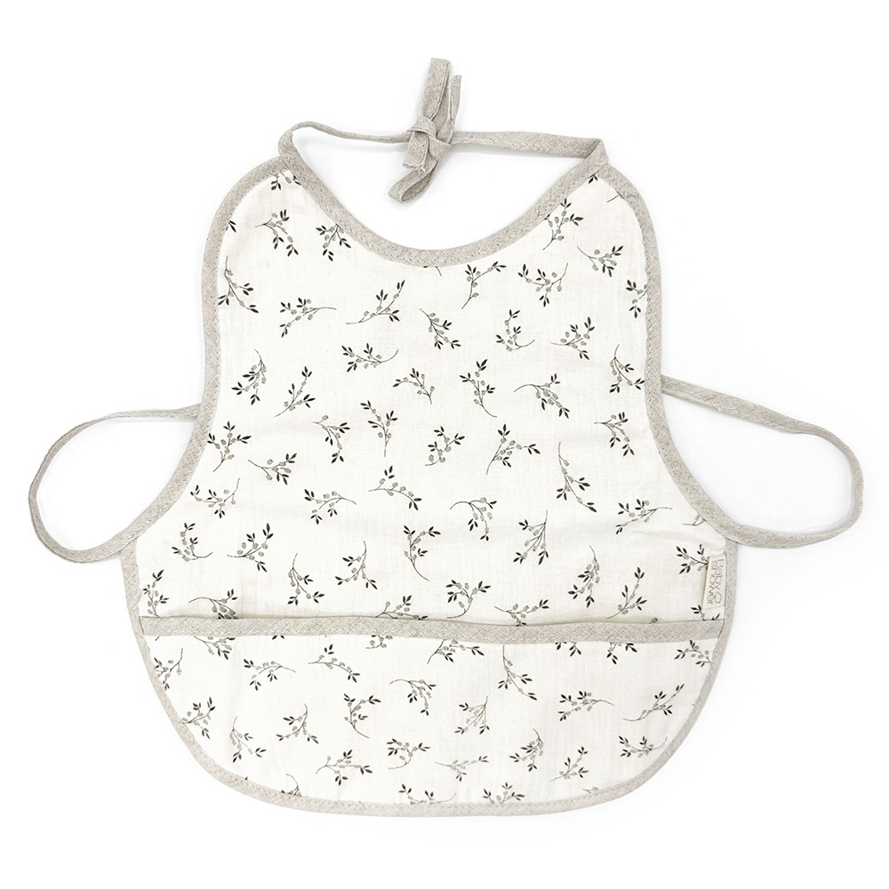 TODDLER MAXI BIB OLIVE BLOOM