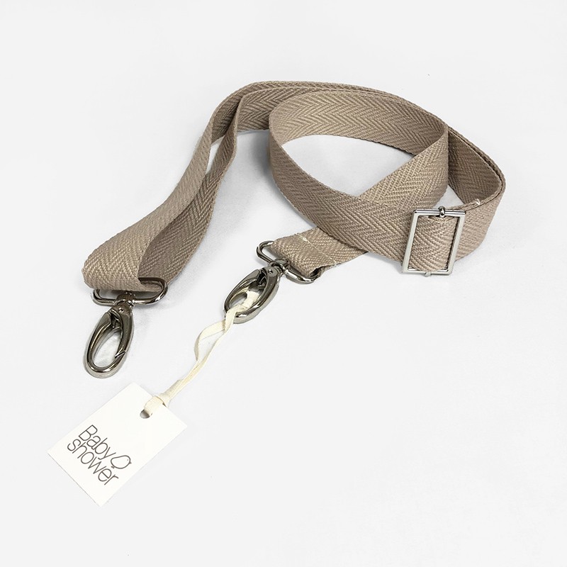 ASA CON MOSQUETONES BEIGE