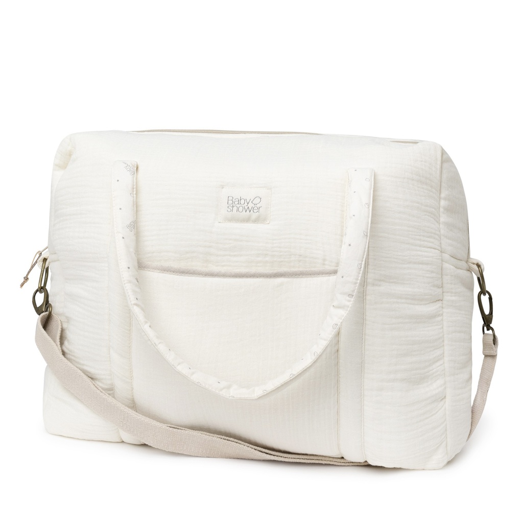 BOLSA MATERNIDAD CAMILA IVORY POWDER