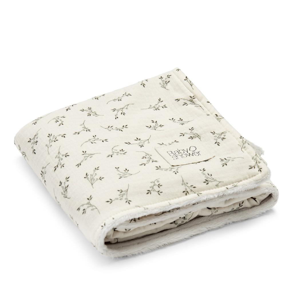 FLEECE BLANKET OLIVE BLOOM