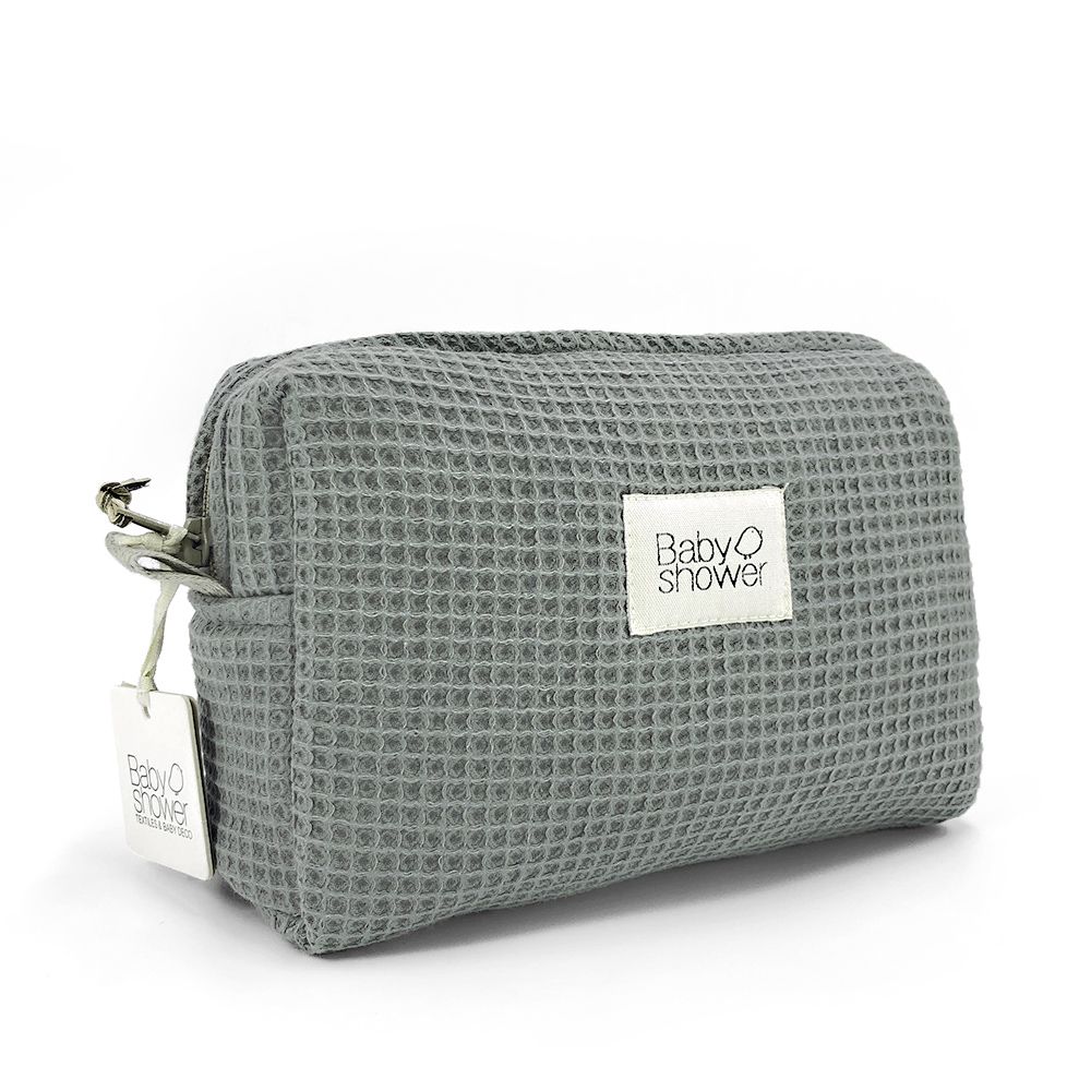 CAMILA TOILETRIES CASE WAFFLE GREY