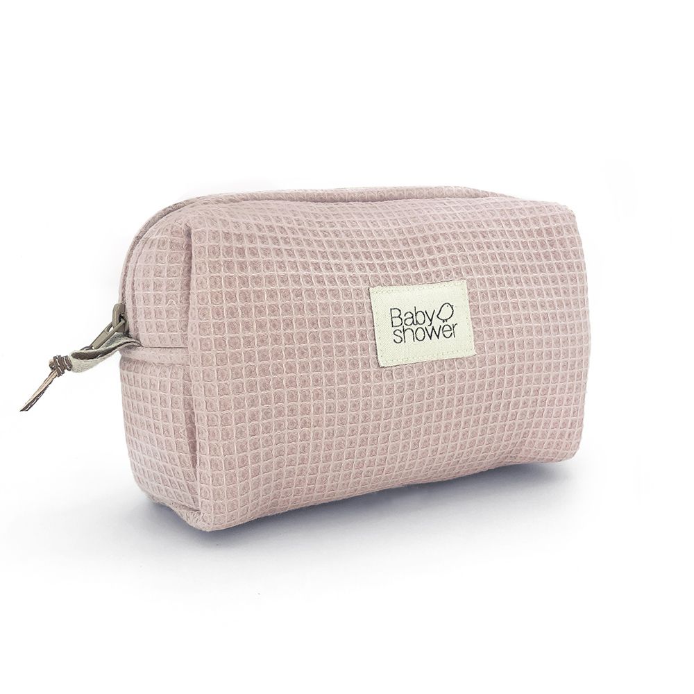 CAMILA TOILETRIES CASE WAFFLE ROSE