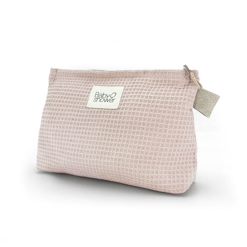 NAPPIES POCHETTE WAFFLE ROSE