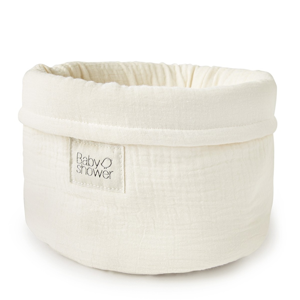 MEDIUM STORAGE BASKET IVORY POWDER