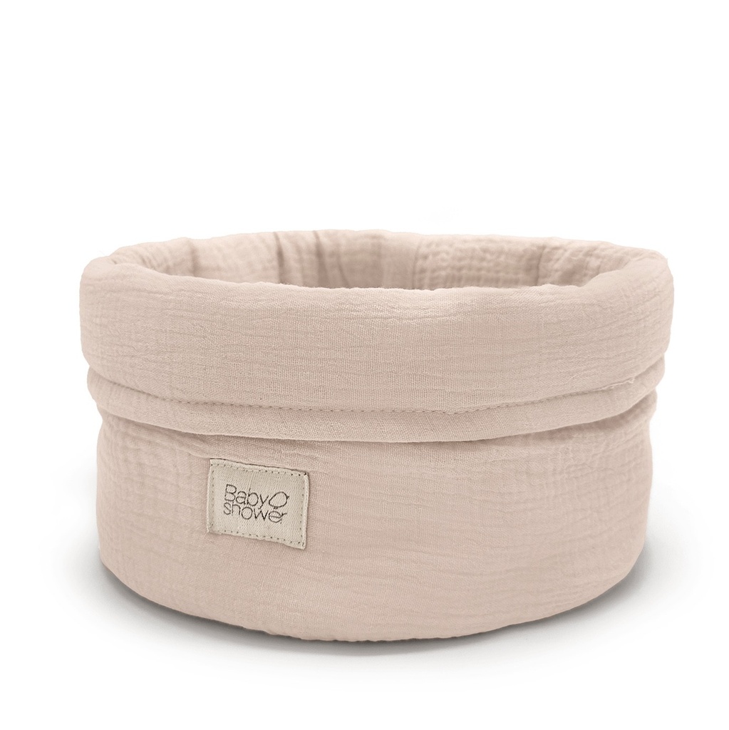 MEDIUM STORAGE BASKET NUDE POWDER