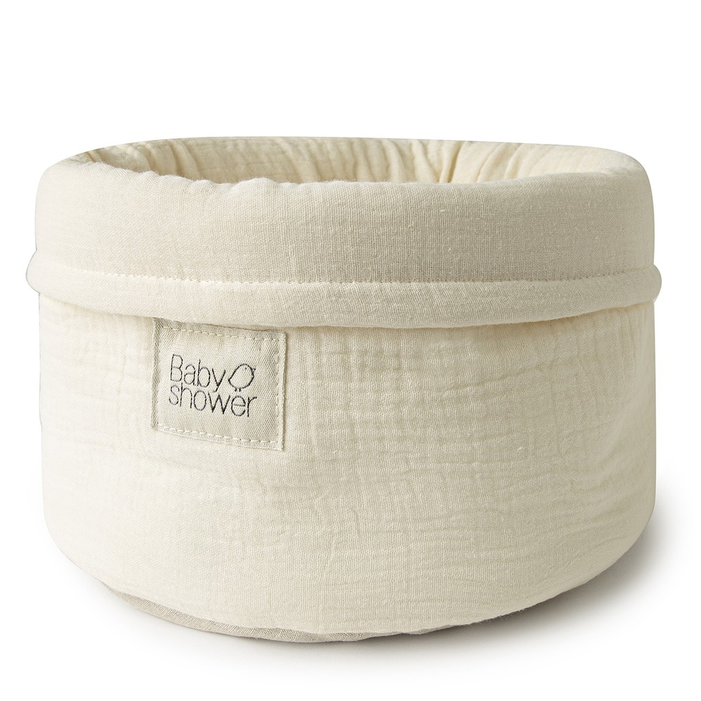 SMALL STORAGE BASKET IVORY POWDER