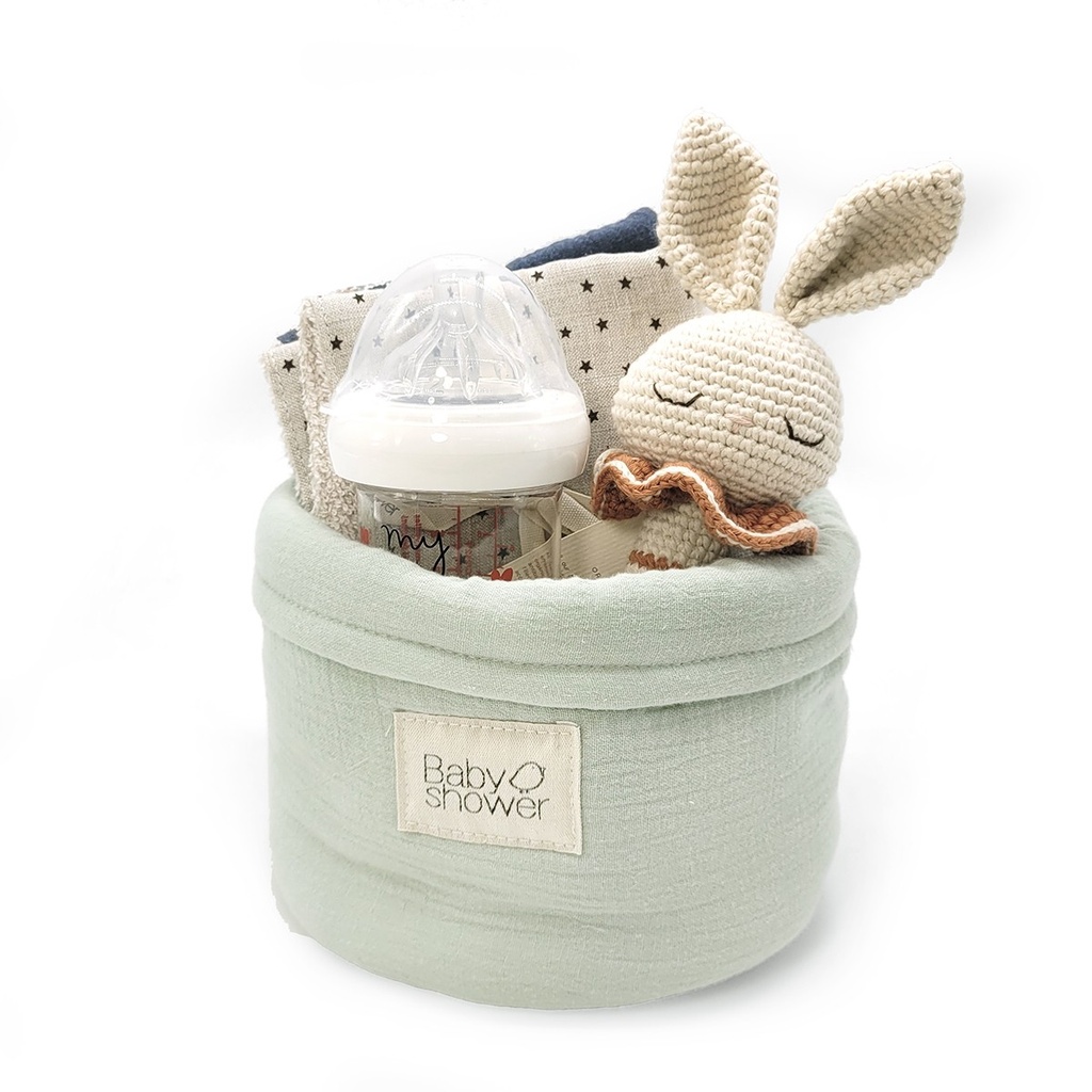 SMALL STORAGE BASKET SAGE POWDER