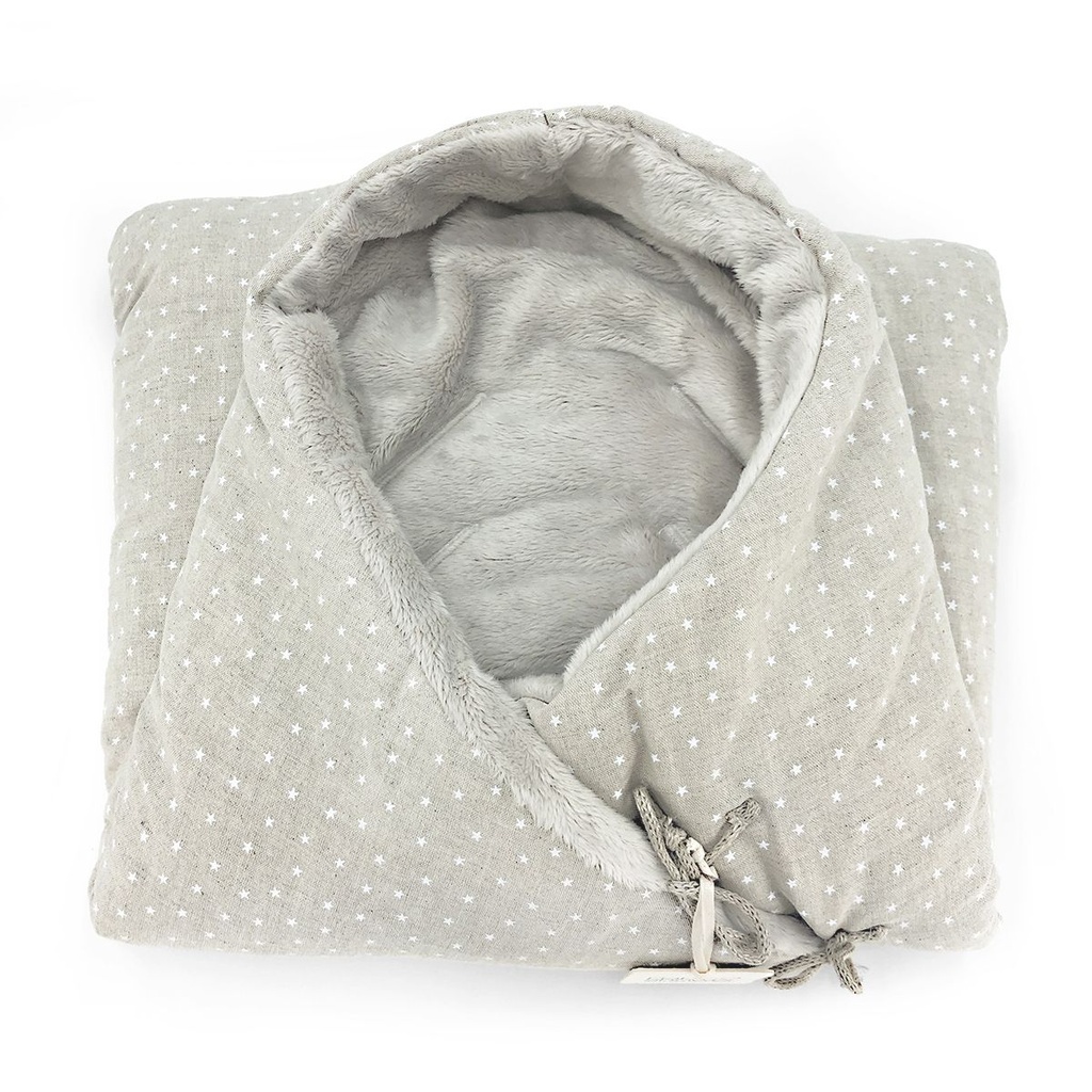 FLEECE ANGEL NEST WHITE MINISTARS