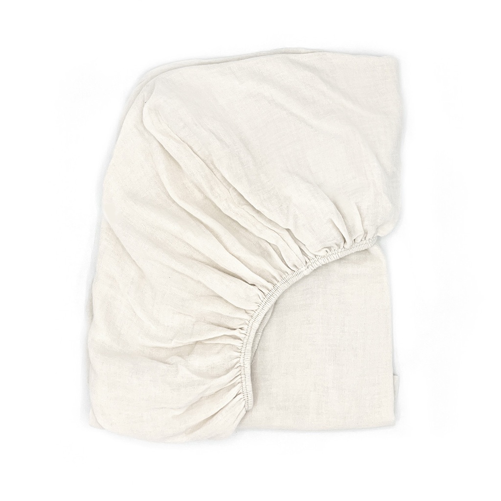 CHANGING MAT FITTED SHEET IVORY POWDER