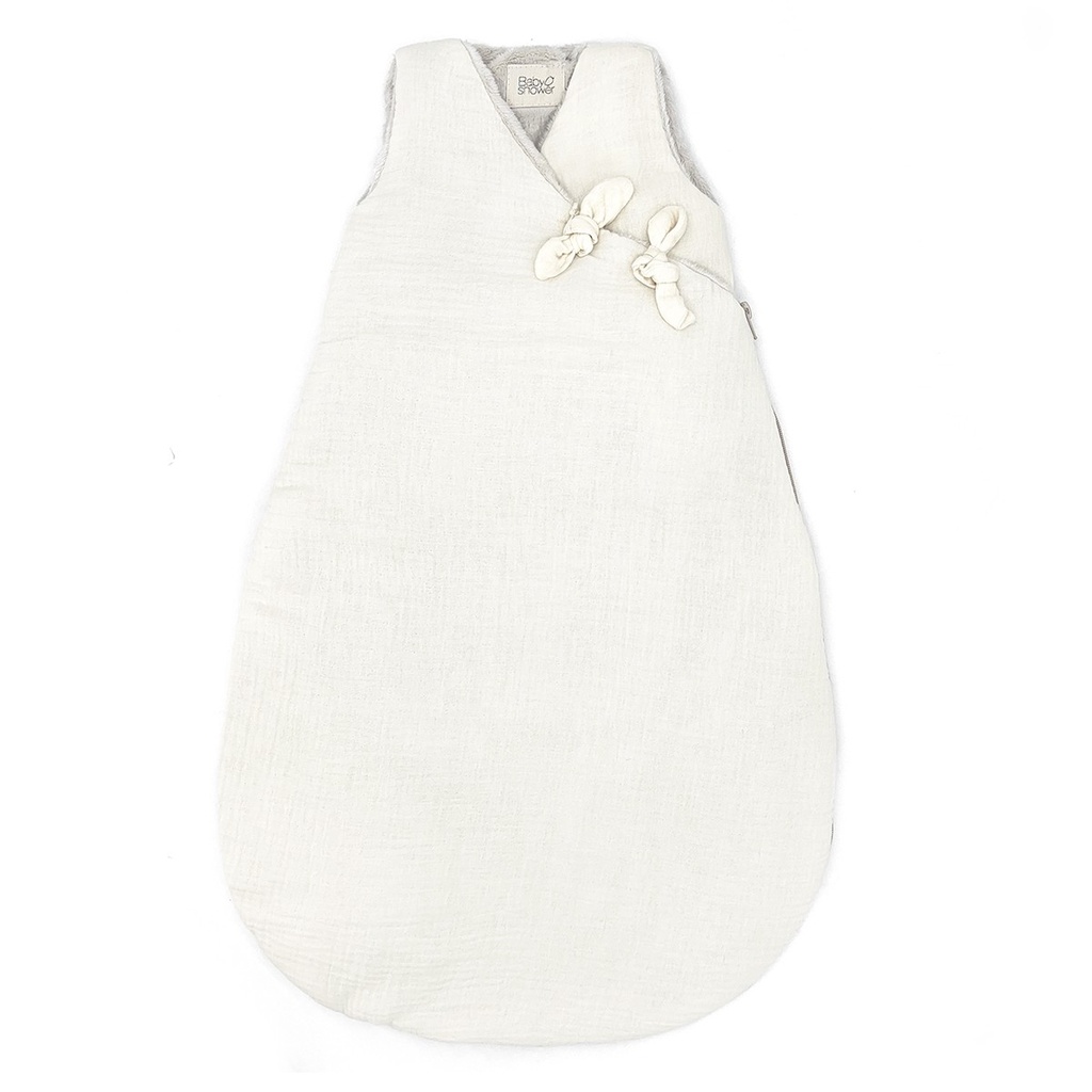 FLEECE SLEEPING BAG IVORY POWDER