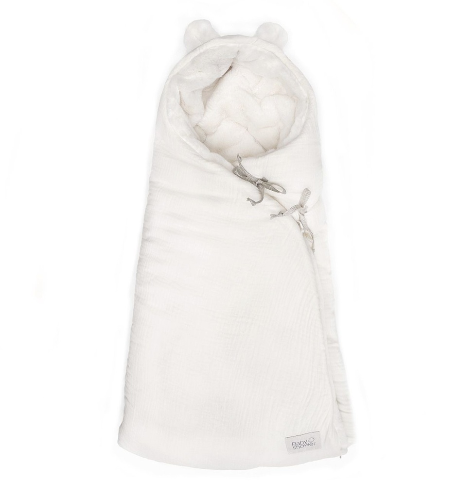 SACO CAPAZO TEDDY IVORY POWDER