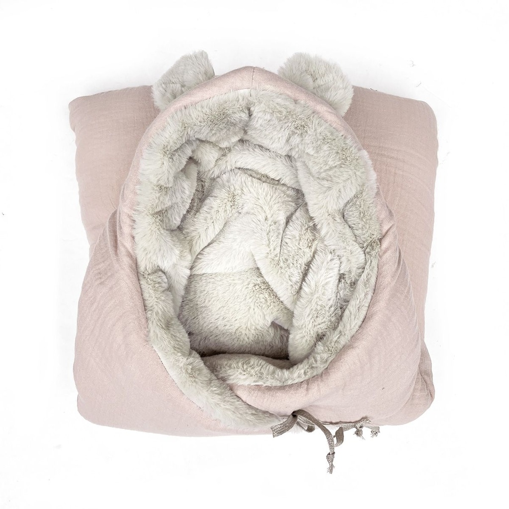 SACO CAPAZO TEDDY NUDE POWDER