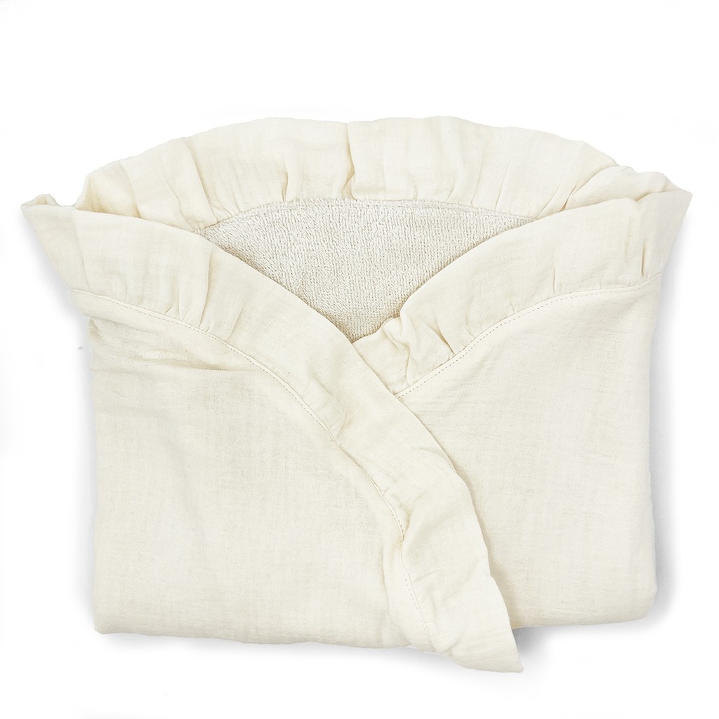 TERRY TOQUILLA SWADDLE IVORY POWDER