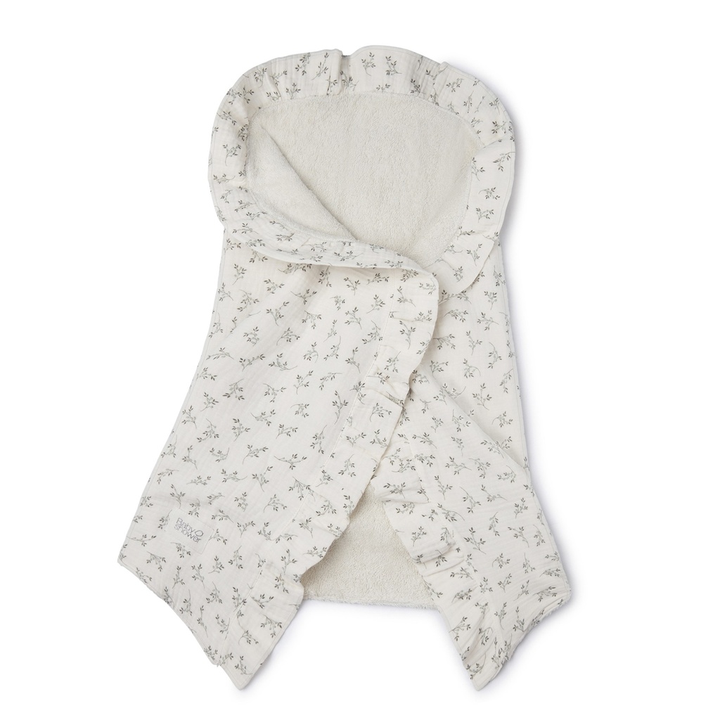 TERRY TOQUILLA SWADDLE OLIVE BLOOM