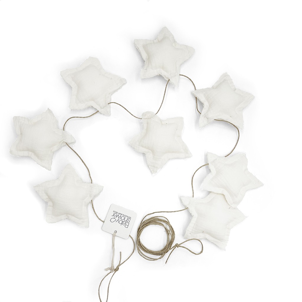 BANDEROLE STARS IVORY POWDER