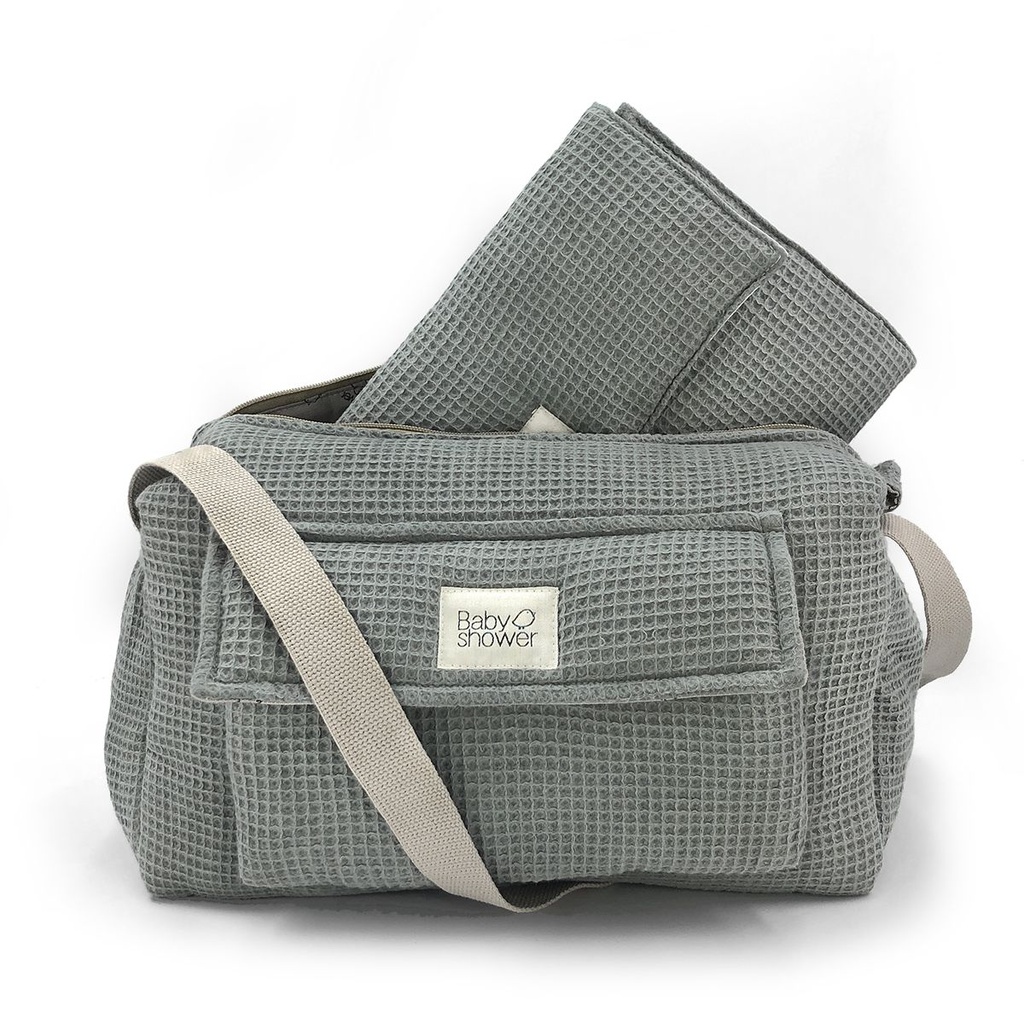 BOLSA COCHECITO CAMILA STROLLER WAFFLE GREY