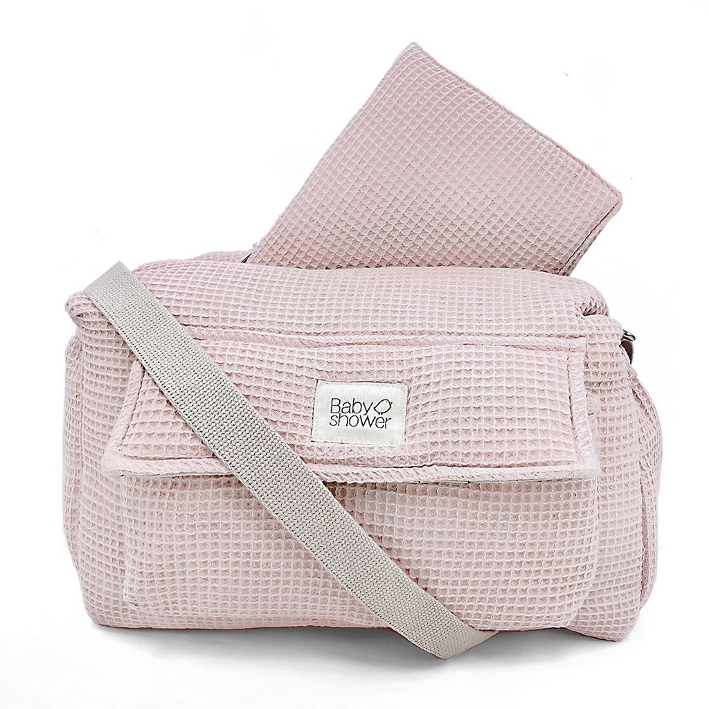 BOLSA COCHECITO CAMILA STROLLER WAFFLE ROSE