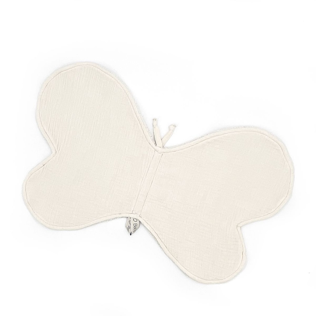 SERVIETTE EPAULE BUTTERFLY IVORY POWDER