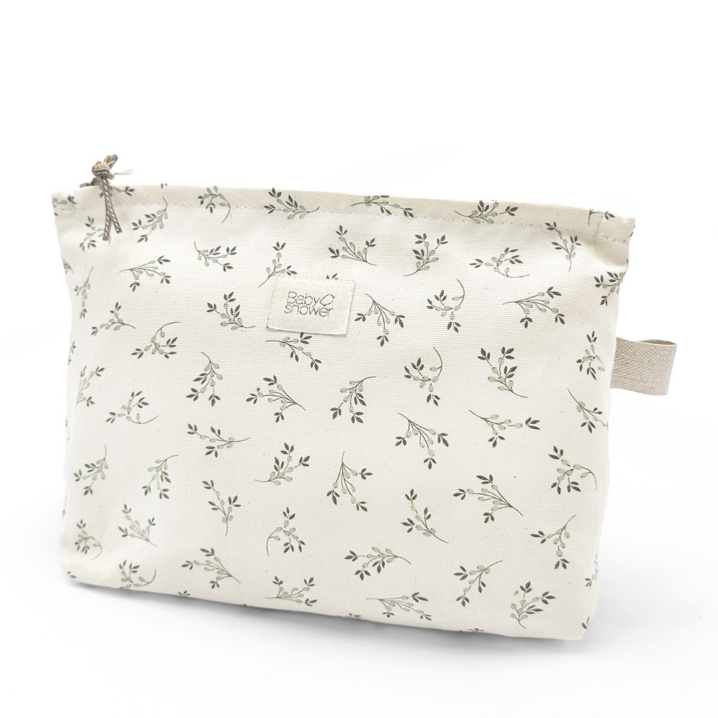 SUPER POCHETTE OLIVE BLOOM CANVAS