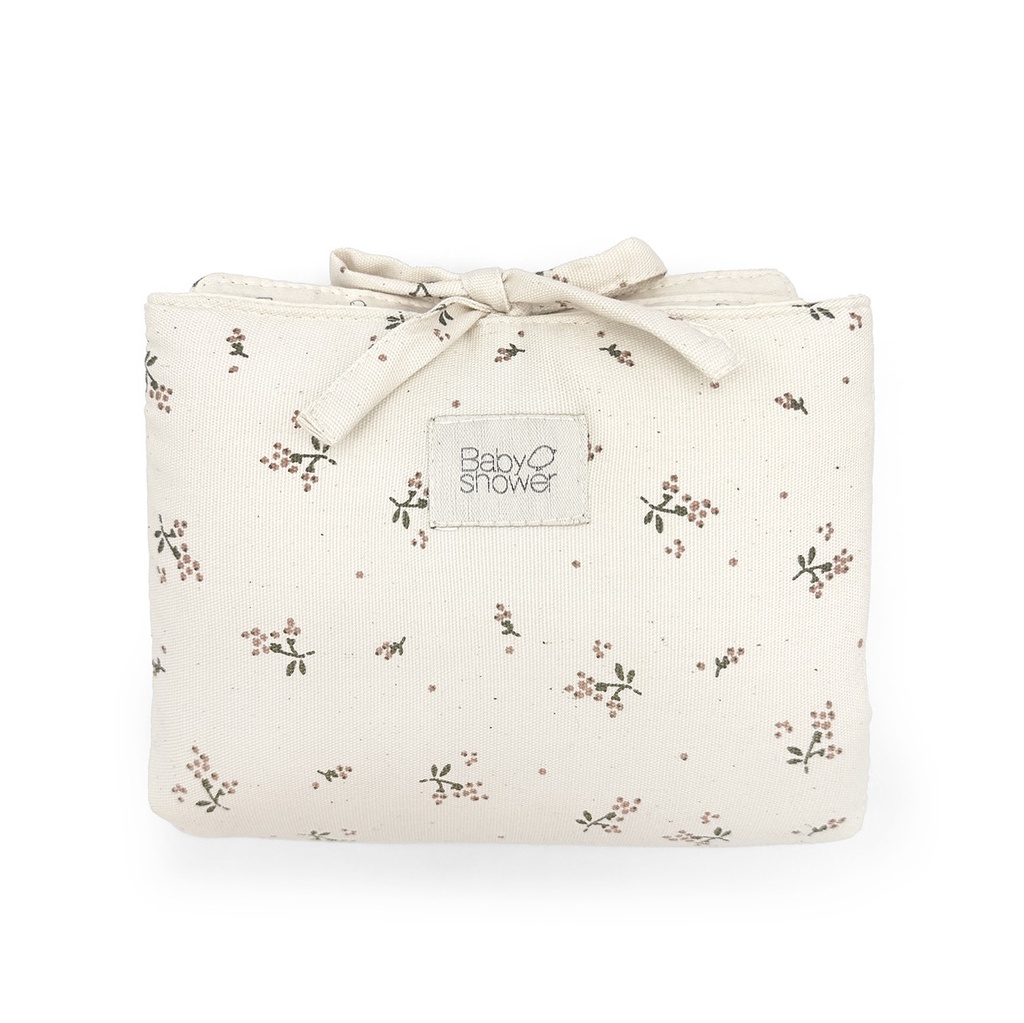 AUDREY MINI CHANGING PAD ROSEBERRY CANVAS