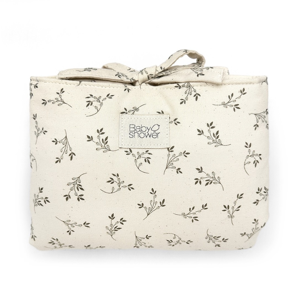 AUDREY MINI CHANGING PAD OLIVE BLOOM CANVAS