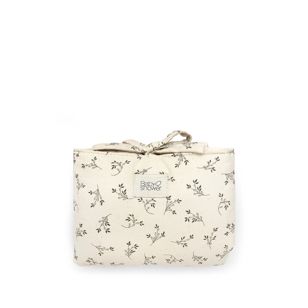 MINI MATELAS À LANGER AUDREY OLIVE BLOOM CANVAS