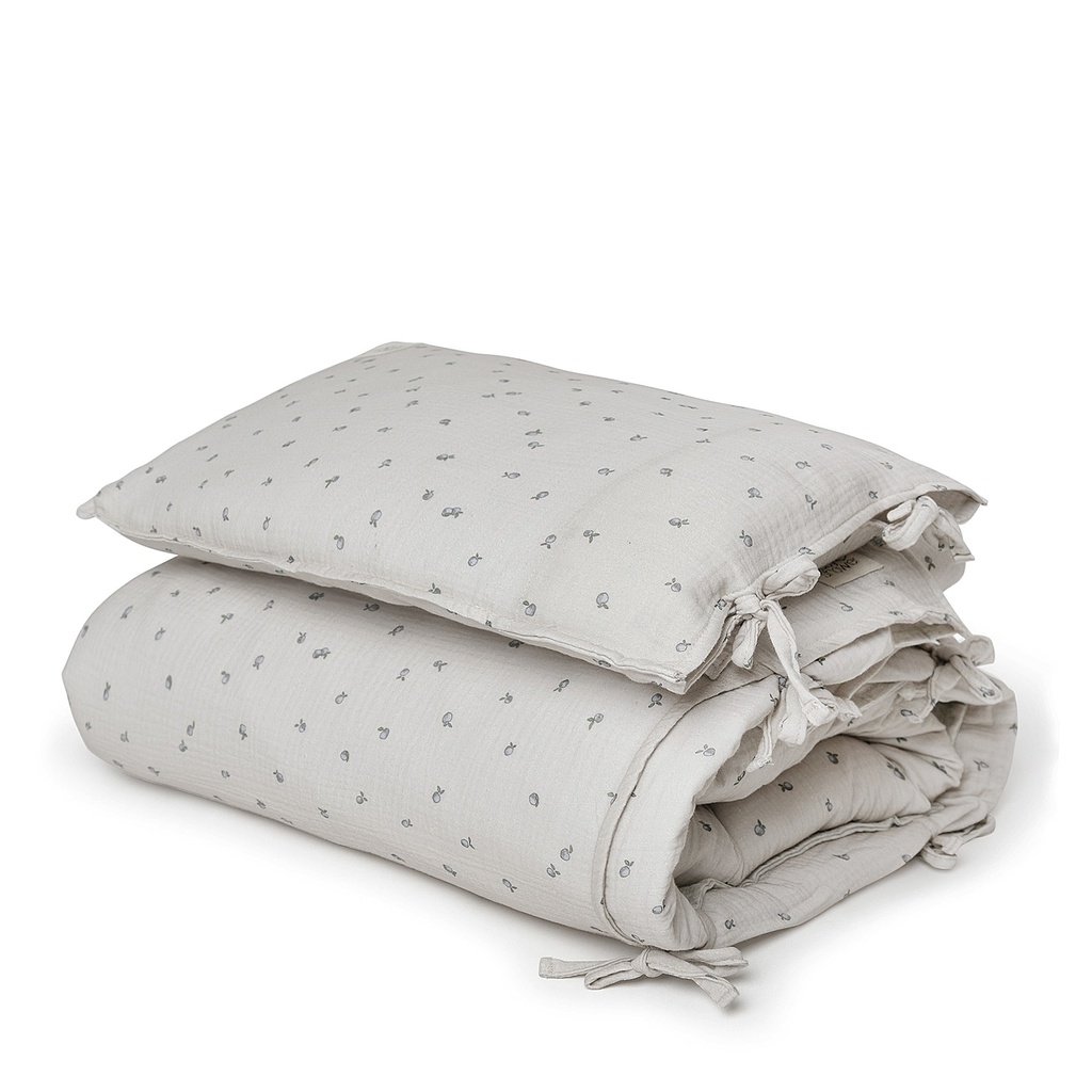 ENSEMBLE COUETTE LIT BÉBÉ  APRICOT