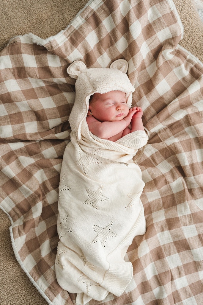 STAR TRICOT BLANKET IVORY