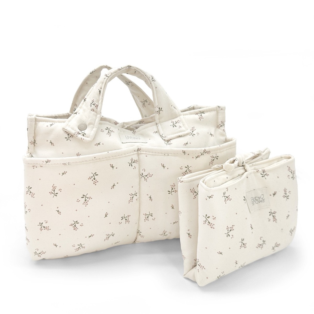AUDREY STROLLER BAG ROSEBERRY CANVAS