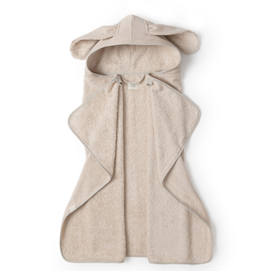 LARGE BUNNY BATH CAPE FEEL BLUSH