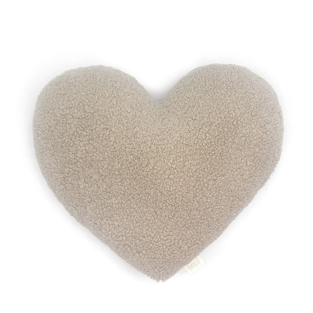 COUSSIN COEUR LATTE DOODLE