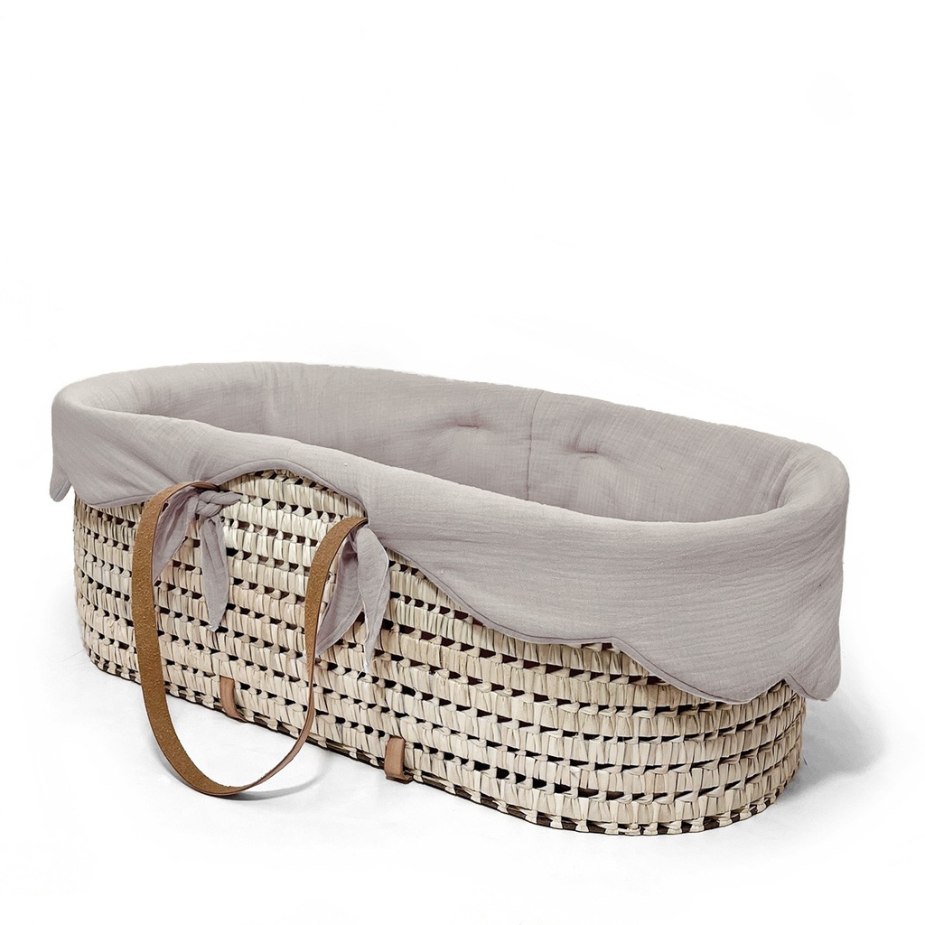 LITTLE CLOUD BASKET LINEN SET LATTE POWDER