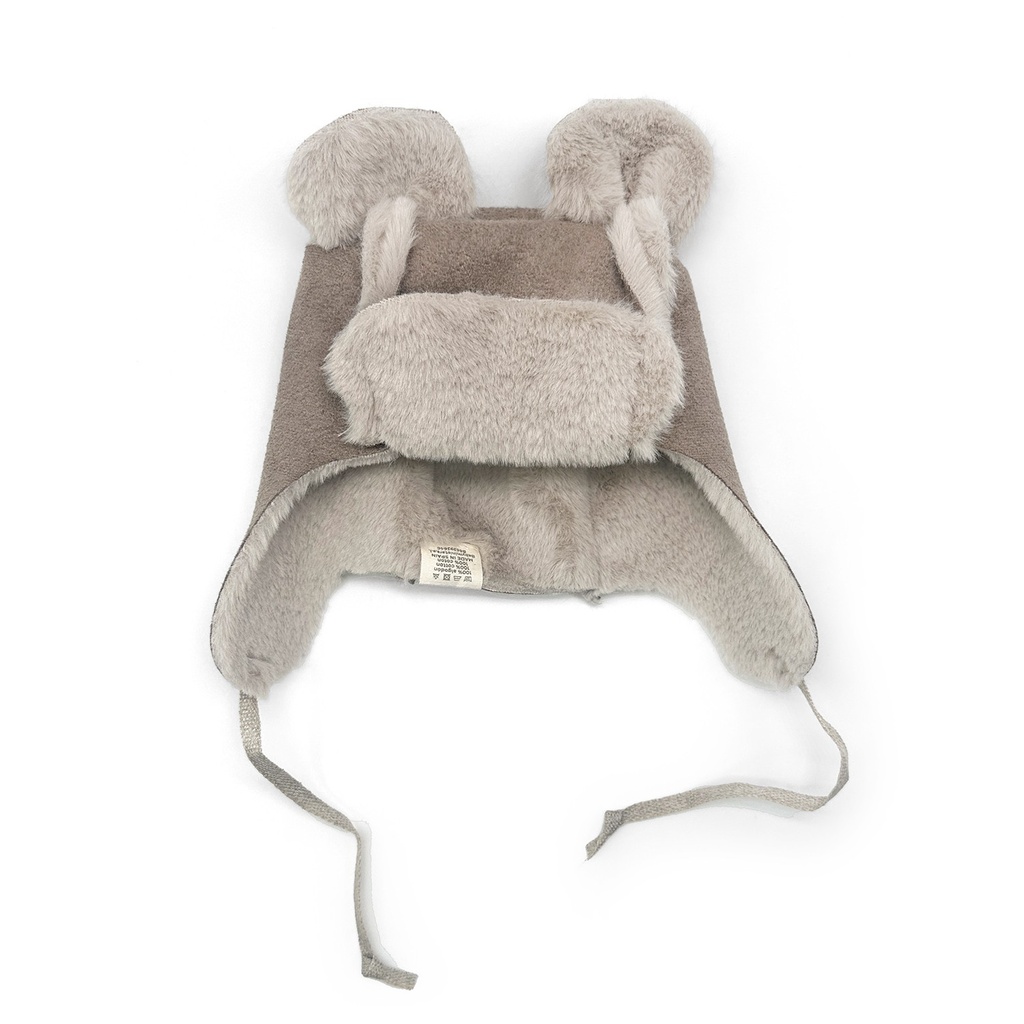 BONNET TEDDY  ESKIMO SUEDE ALMOND T1