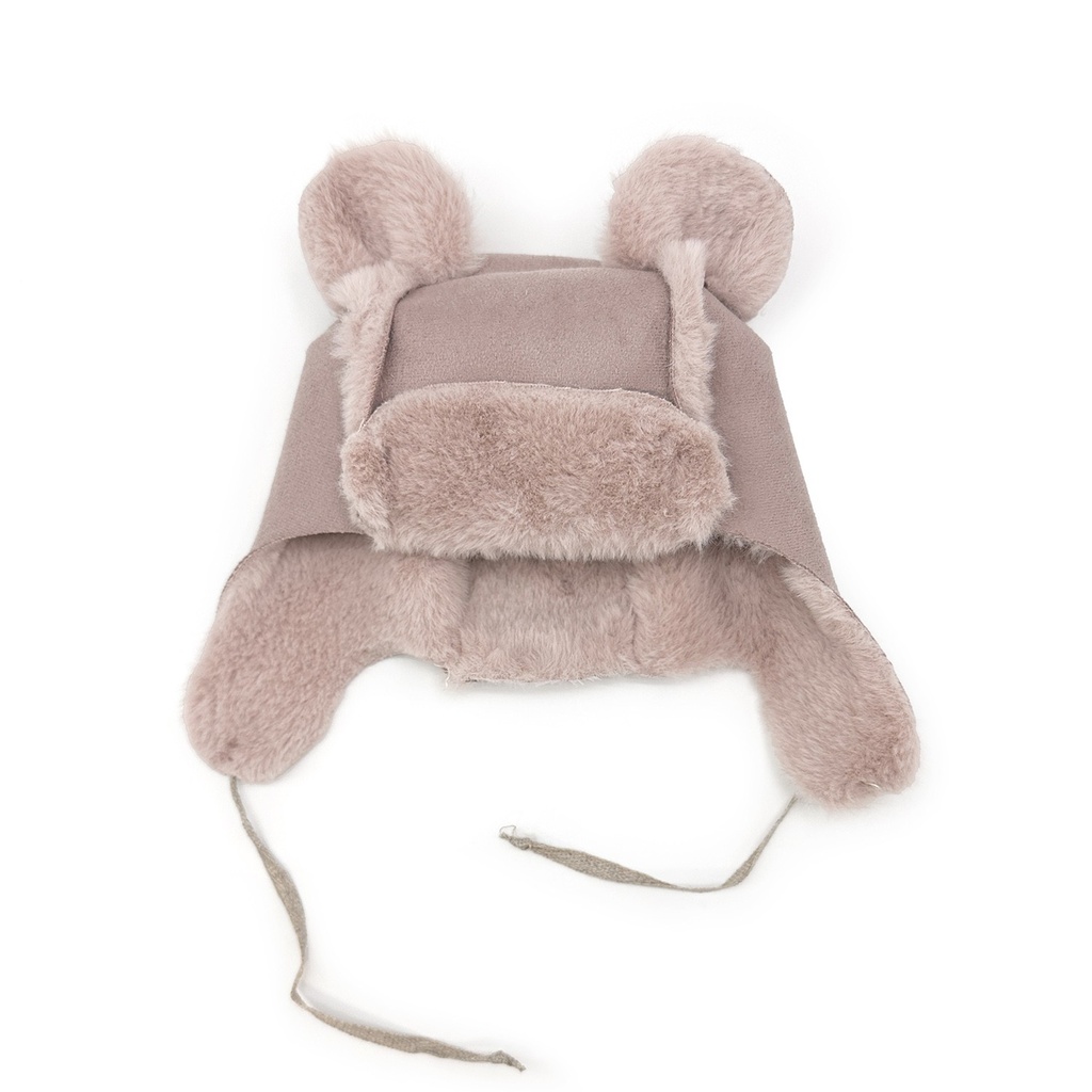 BONNET TEDDY ESKIMO SUEDE BLUSH