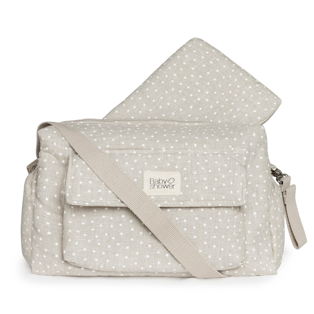 BOLSA COCHECITO CAMILA STROLLER WHITE MINISTARS