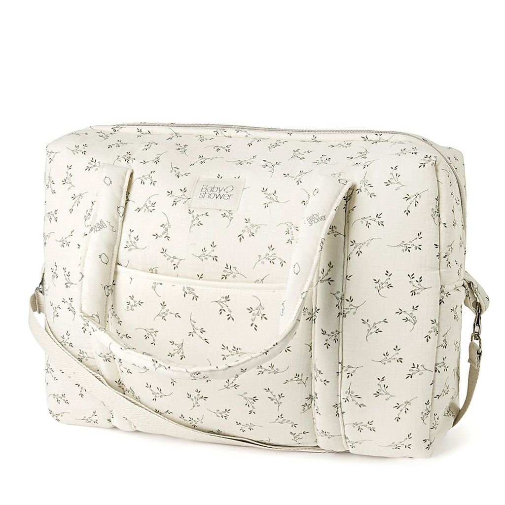 BOLSA MATERNIDAD CAMILA OLIVE BLOOM