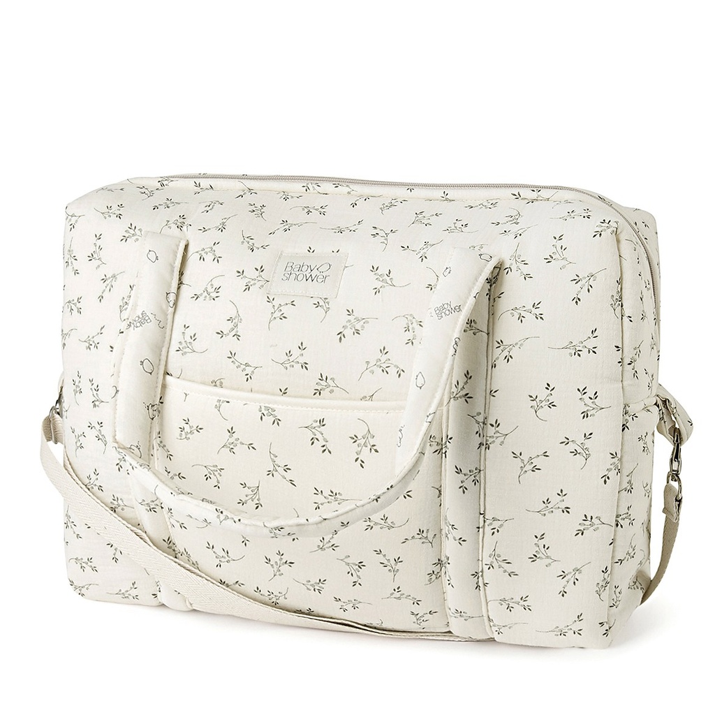 BOLSA MATERNIDAD CAMILA OLIVE BLOOM